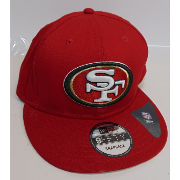 New Era San Francisco 49ers Red SnapBack Hat Side One Size NFL Team 9Fifty 950 - Picture 1 of 11